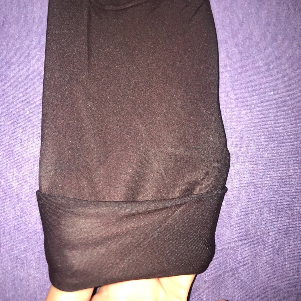 Maroon Leather Leggings